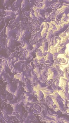 an abstract painting with purple and yellow colors in the middle, as if it were liquid or water