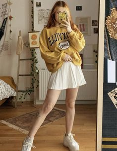 Yellow Aesthetic Outfits, Preppy Outfits Aesthetic, Mustard Yellow Outfit, Bill Denbrough, Preppy Aesthetic Outfits, Ballerina Outfit, Yellow Clothes, Yellow Fits, Aesthetic Dress