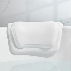 PRICES MAY VARY. Polyurethane 【Comfortable Design】: The bath pillow is made of polyurethane material. It has the characteristics of soft texture and moderate elasticity, which can perfectly fit the bathtub. Our bath pillow's soft and ergonomic design turns your standard bathtub into a comfortable spa experience. Relieve the pressures and stress from your head, neck and shoulders. The bath pillow is a must for you to relax after a long, tired work during the day! 【Strong Suction Cup】: The design