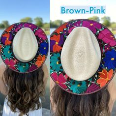 Mexican Palm Hat. Embroidered Hat. Colorful Floral Hat. | Etsy Embroidered Wide Brim Sun Hat For Spring, Spring Wide Brim Embroidered Sun Hat, Bohemian Embroidered Sun Hat For Spring, Multicolor Hats For Vacation And Cinco De Mayo, Spring Bohemian Embroidered Sun Hat, Bohemian Pink Flower Hat, Pink Bohemian Flower Hat, Embroidered Sun Hat With Short Brim For Vacation, Summer Hats With Floral Embroidery And Wide Brim