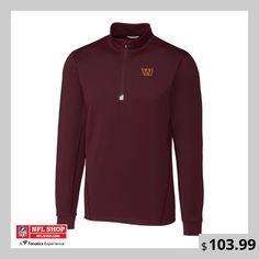 Let everyone know you're a die-hard Washington Commanders fan by adding this Traverse Stretch Quarter-Zip Pullover Jacket to your collection. With an impressive look and detailed graphics, this Cutter & Buck gear is just what you need to show off your style and your devotion. It will be clear that your loyalty belongs to the Washington Commanders when you head out in this bold piece. Fall Sports Half-zip Top, Half-zip Sports Top For Fall, Half-zip Sport Tops For Fall, Fall Half-zip Track Jacket With Ykk Zipper, Fall Long Sleeve Sweatshirt With Ykk Zipper, Washington Commanders, Reflective Tape, Die Hard, Quarter Zip Pullover