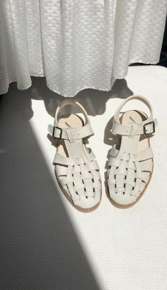 Upper: genuine suede or leather Insole: leather Super comfy and soft! Leather Fisherman Sandals, Soft Leather Sandals, Open Toed Shoes, Camper Shoes, Fisherman Sandals, Kinds Of Shoes, White Sandals, Leather Shoes Woman, Tory Burch Miller Sandal