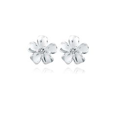 PRICES MAY VARY. High Quality Material: These flower stud earrings are all made of real 925 sterling silver (not only the earrings posts but the whole earrings are 925 sterling silver material). Healthy silver material is Nickel-free, Lead-free, Cadmium-free and Hypoallergenic, which won’t irritate your ears! Wear Comfortably! Unique Design: Plumeria represents perfection and the bond between everything good. The plumeria flower stud earrings with sand finish look so shiny and oh-so-chic. Produc Nickel-free White Gold Flower-shaped Earrings, Nickel-free White Gold Flower Shaped Earrings, Everything Good, Flower Stud Earrings, Flower Stud, Stud Earrings For Women, Sterling Silver Flowers, Pretty Gift, Crystal Flower