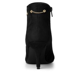 Shop Allegra K for pointed toe side zip stiletto heel ankle booties you are looking for, get more women's stiletto heel for yourelf. Order now! Free Returns! Christmas Boots, Red Stilettos, Chain Accessories, Womens Stilettos, Black Ankle Booties, Mid Length Skirts, Step Back, Ankle Bootie, High Heels Stilettos