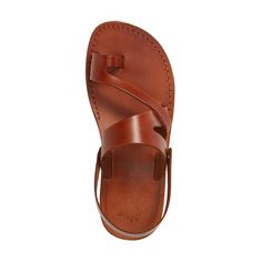 Benjamin honey, handmade leather sandals with back strap and toe loop- back View Jesus Sandals, Mens Slide Sandals, Ankle Strap Sandals Flat, Toe Loop Sandals, Leather Gladiator Sandals, Handmade Sandals, Closed Toe Sandals, Ankle Strap Flats, Easter Decoration