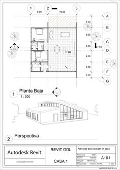 an architectural drawing shows the floor plan for a house with two floors and three levels