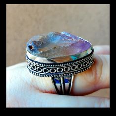 Brand New Handmade Rough Ametrine Antique Design Silver Ring. 925 Stamped New To Poshmark? Use Referral Code Kimberlyn222 To Receive $10. Set Jewelry, Big Rings, Ring Color, 925 Silver Ring, Antique Design, Cosplay Ideas, Design Silver, 925 Silver Rings, Polymer Clay Jewelry