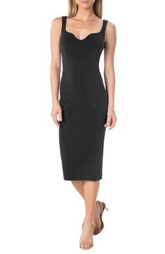 Dress the Population Sloane Sleeveless Sheath Dress | Nordstrom Fit And Flare Cocktail Dress, Notched Neckline, One Shoulder Midi Dress, Dress Gallery, Column Gown, Sequin Cocktail Dress, Long Sleeve Sequin, Midi Cocktail Dress, Midi Sheath Dress