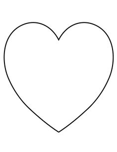 the outline of a heart on a white background