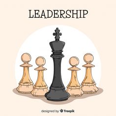 a chess game with the words'leader'in front of it