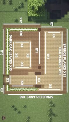 an aerial view of the ground plan for a building with two floors and three levels