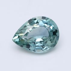 Shop the Pear Blue-Green Natural Sapphire from Shane Co. Enjoy free 2-day shipping and returns on all orders. Blue Green Sapphire Engagement Ring, Green Sapphire Engagement, Blue Green Sapphires, Step Kids, Light Blue Green, Natural Sapphire, Engagement Rings Sapphire, Loose Diamonds, Loose Gemstones