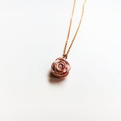 Add some pretty charm to your look with our dainty rose gold Rose Necklace from our Rose Collection. This rose gold necklace is perfect for wearing everyday and a must have for your jewellery collection. The Rose symbolises love, promise, hope and new beginnings making it a Gold Rose Necklace, Roses Jewelry, Collar Rosa, Rose Pendant Necklace, Delicate Jewellery, Dainty Rose, Feminine Jewelry, Rose Stud Earrings, Necklace Rose Gold