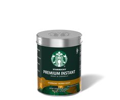 a can of starbucks instant coffee on a white background