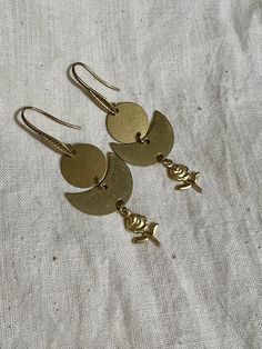 brass components Gold Round Soldered Earrings, Gold Round Earrings With Soldered Details, Vintage Gold Jewelry With Brass Hardware, Bronze Jewelry With Brass Hardware For Gift, Bronze Brass Earrings, Antique Gold Round Brass Earrings, Gold Brass Earrings With Brass Hardware, Chandbalis Earrings, Brass Components