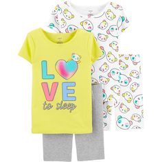 Carter's 4 Piece Cotton Pjs Makes Getting Ready For Bed Stress Free! They're Designed With A Snug And Stretchy Fit For Safety And Comfort. Carters Girls 4 Piece 100% Snug Fit Cotton Pastel Pandas Pjs : - New With Tags - Size Girls 4 - Color Pastel Pandas - 4-Piece Set ( 2 Tops & 2 Shorts ) - Ribbed Neckline - Covered Elastic Waistband For A Comfy Fit - 100% Cotton Rib - Inventory# T-092720-Liae Carters Size Chart, Stylish Pajamas, Girl Pajamas, Cotton Pjs, Carter Kids, Cotton Pajamas, Carters Girl, Abercrombie Kids, Cotton Pyjamas