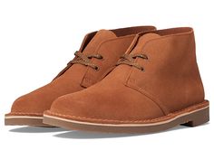 Clarks Bushacre 3 - Men's Shoes : Tan Suede : If you're looking for a shoe that delivers comfort, quality, and style, the Clarks Bushacre 3 desert boot is a perfect match. This lace-up chukka provides lasting comfort with its cushioned footbed and ankle-height topline. Made of leather or suede with synthetic linings and a cushioned footbed. Durable rubber outsole. Imported. Measurements: Weight: 1 lb 4 oz Product measurements were taken using size 9.5, width EE - Wide. Please note that measureme Suede Lace-up Chukka Boots For Work, Suede Desert Boots With Leather Footbed For Fall, Fall Suede Desert Boots With Leather Footbed, Suede Lace-up Desert Boots For Fall, Fall Suede Lace-up Desert Boots, Casual Suede Lace-up Boots With Rubber Sole, Casual Suede Lace-up Boots For Walking, Lace-up Chukka Boots With Stitched Sole For Walking, Suede Lace-up Chukka Boots For Fall