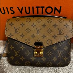 Beautiful Reverse Monogram Lv Pochette Mtis, Barely Worn, In Perfect Condition, No Scratches Or Stains, Serious Offers Only As Lv Does Not Go On Sale Like Other Luxury Brands Lv Pochette Metis, Lv Pochette, Bags Louis Vuitton, Lv Monogram, Louis Vuitton Bags, Luxury Brands, Go On, Louis Vuitton Bag, Luxury Branding