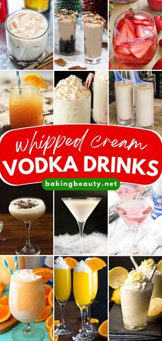 Out of festive holiday drink recipes? These Whipped Cream Vodka Drinks starts with vodka infused with sweet vanilla whipped cream. So rich and creamy, this holiday party drink is definitely a must-try! Whipped Cream Vodka Drinks, Whipped Cream Vodka Recipes, Vodka Holiday Drinks, Whipped Vodka Drinks, Vanilla Vodka Drinks, Easy Whipped Cream, Creamsicle Drink, Holiday Drink Recipes, Vodka Infused