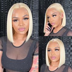 Bob Wig,High Quality Human Virgin Hair,Shiny and Soft, #613 Color,Can Be Dyed and Bleached, Can Be Restyled,No Tangles, No Shedding Lace Frontal Bob, Honey Blond, Blonde Bob Wig, Bob Lace Front Wigs, 613 Blonde, Straight Bob, Short Bob Wigs, Lace Closure Wig, Blonde Bobs