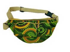 "Colorful Hippie, Bohemian 100% High Quality Cotton Canvas, High Quality Zippers. Lightweight Perfect Size fanny pack measures about 12\"x6\" You won't feel bulky when you wear it with all necessary stuff like phone, key, cards, cash and so on, suitable for running jogging dog walking biking hiking and other outdoor activities where you do not feel like carrying a purse or handbag. Multiple Compartments for Easy Organization of all your belongings 1 main Compartment with 4 additional pockets. 3 Casual Green Chest Bag With Cell Phone Pocket, Green Casual Belt Bag With Adjustable Strap, Casual Green Belt Bag With Adjustable Strap, Casual Green Belt Bag For Travel, Green Casual Pouch Belt Bag, Casual Green Pouch Belt Bag, Green Belt Bag With Pockets For Daily Use, Green Pouch Belt Bag With Zipper Pocket, Green Belt Bag With Zipper Pocket