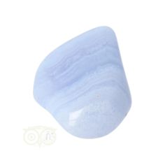 a blue stone is shown against a white background