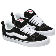 Vans Knu Skool | Foot Locker Vans Knew School, Chunky Vans Shoes, New Skool Vans, New School Vans, Vans Clothes, Shoes School, Casual Shoes Women Sneakers