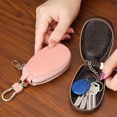 Crochet Needle Case, Leather Key Holder, Leather Key Case, Key Wallet, Key Bag, Pouch Organizer, Key Case, Leather Key, Leather Keychain