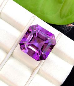 Amethyst , Natural Assher Cut Amethyst Gemstone , Amethyst Jewelry - 28.50 Carats , 17*17*14 mm Luxury Amethyst Gemstones As Gift, Luxury Amethyst Gemstones For Gift, Luxury Octagon Gemstones For Gifts, Luxury Purple Gemstones For Gift, Peridot Crystal, Yellow Calcite, Imperial Topaz, Asscher Cut, Amethyst Jewelry