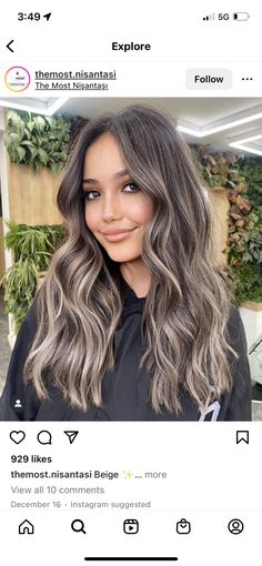 Ash Brown Balayage Money Piece, Ashy Brunette Hair Balayage, Blonde Balayage Easy Grow Out, Biscuit Brown Hair, Reserve Balayage, Baby Lights To Cover Grey Hair, Fall Hair For Blue Eyes, Dark Brown Hair With Ash Blonde Balayage, True Summer Hair Color