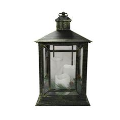 an old fashioned lantern with candles in it on a white background, there is no image here to provide a caption for