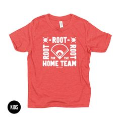 Take me out to the Ballgame! Nothing better than catching a game with your peoples. Root, Root, Root for the Home Team y'all! DETAILS kids: Next Level 6310 / super soft tri-blend / 50% Poly / 25% Cotton / 25% Rayon visual note: This shirt contains a distressed (NOISE) look as part of the original design. Red Casual T-shirt For Team Events, Casual Red T-shirt For Team Events, Garage Gift, Take Me Out, Holiday Humor, Home Team, Custom Hoodies, The Memories, The Dream