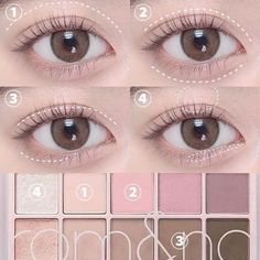 Light Eyeshadow Looks, No Make Up Make Up Look, Korean Makeup Look, Learn Makeup