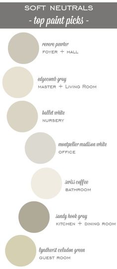 the different shades of neutral paint