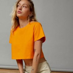 Nwt Urban Outfitters Best Friend Easy Fit Orange Tee New With Tags, Never Washed Or Worn! Size: Xs, Extra Small Brand: Urban Outfitters Your New Go To T-Shirt. Dress It Up Or Down! Easy, Soft And Cozy Tee. Oversized, Boxy Fit. Cropped To The Waist. Oversized Short Sleeves. Classic Crew Neckline. Color: Orange, Bright, Neon, Mango, Orange-Yellow, Gold, Pumpkin Material: 100% Cotton Style: Casual, Closet Staple, Sporty, Athleisure, Halloween *Stock Photos Show Fit Only, You Will Receive The Color Urban Outfitters Tops, Orange Yellow, Best Friend, Urban Outfitters, Orange, T Shirt