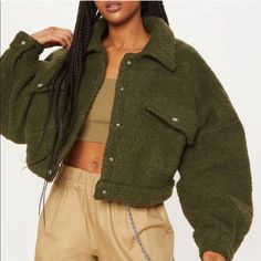 Never Worn. Uk 14 Us 10. Cargo Trousers, Trucker Jacket, Fashion Lover, Heeled Boots, Winter Fashion, Coats Jackets, Jackets For Women, Turtle Neck, Dress Up