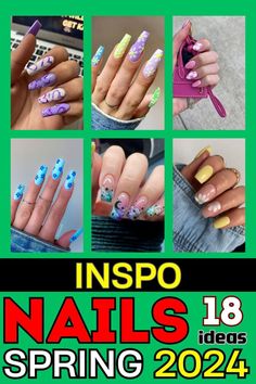 Almond Nail Trends, Almond Designs, Spring Nail Ideas, Top Diy, Spring Nail Colors, Nails Colors, Almond Nail