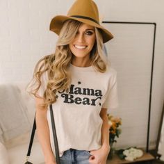 All Mama Bears Need This Darling Top!!! :) Bear Graphic Tee, Bear Graphic, Mama Bear, Need This, Bears, Graphic Tees, Womens Tops, Tops & Tees, Cream