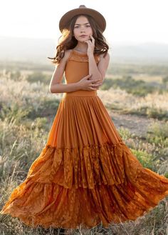 *NEW* Catrin Dress in Marigold – Joyfolie Bohemian Girls, Boho Maxi, Lace Ruffle, Boho Maxi Dress, Lace Maxi Dress, Lace Back, Bohemian Dress, Girl Dresses, Buy Dress