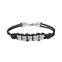 Add a stylish new element to your daily look with this LYNX men's stainless steel and black cord bracelet. Add a stylish new element to your daily look with this LYNX men's stainless steel and black cord bracelet.  Black waxed cord Metal: stainless steel Length: 8.25 in. Packaging: pouch Finish: polished Size: 8.25. Gender: male. Age Group: adult. Modern Metal Braided Bracelets For Everyday, Modern Metal Braided Bracelet For Everyday Wear, Modern Metal Braided Bracelet For Everyday, Casual Stainless Steel Bracelet With Clasp, Casual Stainless Steel Bracelets, Modern Stainless Steel Braided Bracelets For Everyday, Casual Stainless Steel Bracelet, Modern Black Braided Bracelets For Everyday, Modern Black Braided Bracelet For Everyday