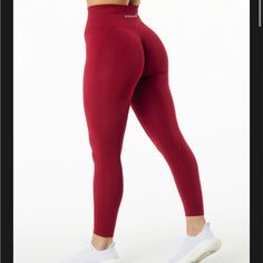 Size Small Color Scarlet Alphalete Amplify Leggings Red Fitted Workout Leggings, Fitted Red Workout Leggings, Red Fitted Leggings For Gym, Fitted Red Leggings For Gym, Red Full-length Training Leggings, Red Stretch Bottoms For Training, Red Stretch Training Bottoms, Full-length Red Training Leggings, Red Full Length Training Leggings