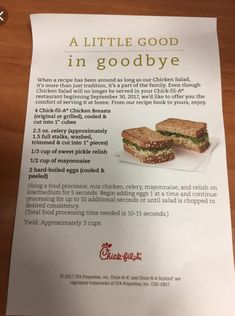 an advertisement for a sandwich made with chicken and lettuce on toasted bread