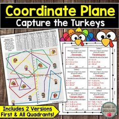 Math in Demand: Capture the Turkeys Area of Polygons in the Coordi...