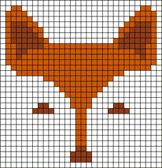 a cross stitch pattern with an orange bird on it's head and the words, i