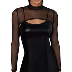 PRICES MAY VARY. Sensual Comfort: Embrace the allure with our sheer crop top crafted from breathable 95% polyester and 5% spandex for a skin-friendly, itch-free experience Chic Mesh Elegance: Elevate your style with a long sleeve see-through crop top featuring trendy mesh material, a flattering mock neck, and a slim fit for a captivating look Versatile Styling: Pair this mesh crop top effortlessly with dresses, strappy clothes, sleeveless tops, or even swimsuits for a stunning ensemble. Perfect Party Crop Top With Built-in Bra And High Stretch, Night Out Mesh Top With Built-in Bra, High Stretch Mesh Top For Party, Mesh Top With Built-in Bra For Night Out, Stretch Mesh Top With Built-in Bra For Night Out, High Stretch Party Tops, Long Sleeve Mesh Top With Hollow Out Detail, High Stretch Solid Color Tops For Party, Chic High Stretch Mesh Top For Party