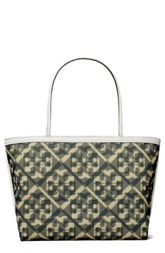 Mesmerizing monograms stamp this large mesh tote fashioned with two sturdy top handles and a spacious interior. Open top Top carry handles Lined Nylon Imported Modern Monogram Print Rectangular Bags, Modern Bags With Monogram Print And Coated Canvas, Modern Shoulder Bag With Monogram Print For Everyday Use, Modern Monogram Print Shoulder Bag For Everyday Use, Monogram Canvas Tote Bag With Monogram Print, Travel Tote Bag With Monogram Print, Monogram Print Coated Canvas Tote Shoulder Bag, Designer Monogram Print Tote Bags, Daily Monogram Print Shoulder Bag With Double Handle