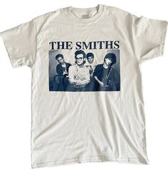 The smiths / Morrissey / Moz on silver grey tee promo tee. The Smiths T Shirt, Columbia Shirt, The Smiths, Morrissey, Band Shirt, Grey Tee, Band Shirts, Band Tees, Print Shirt