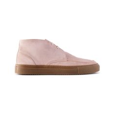 DESIGNED BY MR PORTER. Modelled on the sneakers of the same name, Mr P.'s 'Larry' boots are made from smooth pink Regenerated Suede by evolo® with matching laces and set on Margom Italy recycled soles. The relaxed profile means you can easily wear them with jeans and chinos alike. Low-top Boots With Abzorb Midsole And White Sole, Modern High-top Boots With Rubber Sole, Pink High-top Sneakers With Textured Sole, High-top Boots With Textured White Sole, High-top Sneakers With Rubber Sole, Casual High-top Desert Boots With Textured Sole, Sporty Boots With Textured White Sole, Low-top Boots With Stitched Sole For Streetwear, Mid-top Walking Boots With Rubber Sole