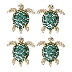 PRICES MAY VARY. WHAT YOU GET:4 Pieces of green sea turtle brooch with gold tone MATERIAL:High quality alloy and select rhinestones crystals SUITABLE SIZE AND PERFECT DESIGN:Sea turtle brooch sized 1.25*1.37inches,lovely sparkling turtle design style,wearing them will make you bling.Perfect costume accessory!It can be used for clothes, dresses, hats, scarves, necklace pendants and so on.Do not wait please,add the cute turtle brooches to cart now. PERFECT CHOICE AS GIFT:Need a gift!Something special!WHY NOT buy the unique cute sea turtle brooch as business gifts,prom,birthday party,house moving,valentine’s day,mother’s day,halloween,christmas etc,choice the Amazon Gift wrap is good idea for you BEST AFTER-SALES SERVICE:We have 24-hour online customer service.You can get a full refund if you Cute Sea Turtle, Turtle Brooch, Prom Birthday, House Moving, Cute Turtle, Green Sea Turtle, Party House, Cute Turtles, Turtle Design