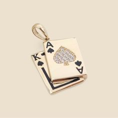 Discover The Allure Of The Precious Ace & King Pendant, A Symbol Of Both Sophistication And Sentiment, Meticulously Shaped In 14k Solid Gold. This Playing Card Charm Transcends Fashion, Crafted Not Just As An Accessory But As An Emblem Of Love And Friendship. Handcrafted With Precision In Our Los Angeles Workshop, Each 14k Gold Ace's Necklace Embodies The Artistry And Dedication Of Tehrani Jewelry. Packaged Meticulously, Your Order Arrives Complete With A Charming Box, Enhancing The Joy Of Unvei Real Diamond Necklace, Genuine Pearl Necklace, Floral Statement Necklace, Layered Choker Necklace, Layered Chokers, Love And Friendship, Solid Gold Chains, Long Chain Necklace, Crystal Choker